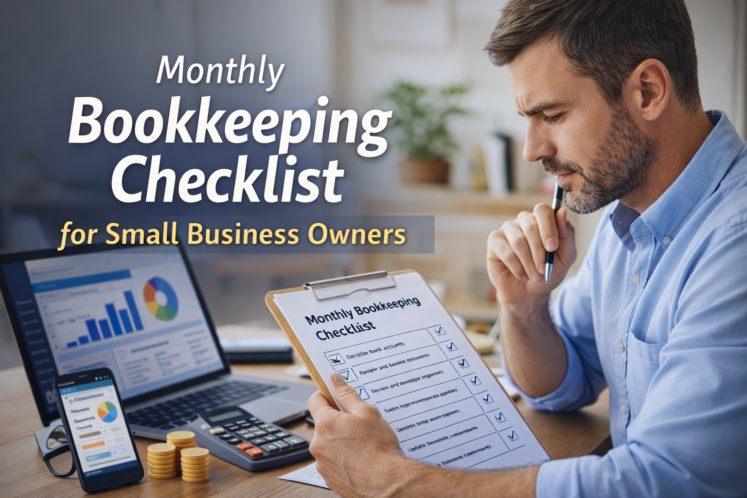 monthly bookkeeping checklist for small business owners